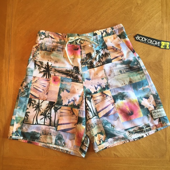 Body Glove Men’s Tropical Print Board Shorts - Picture 1 of 4